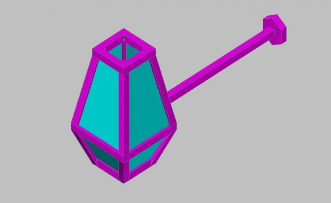 650x400 creative head light lamp block cad drawing details skp