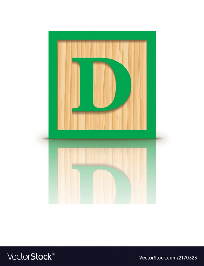 786x1024 Block Letter D Step