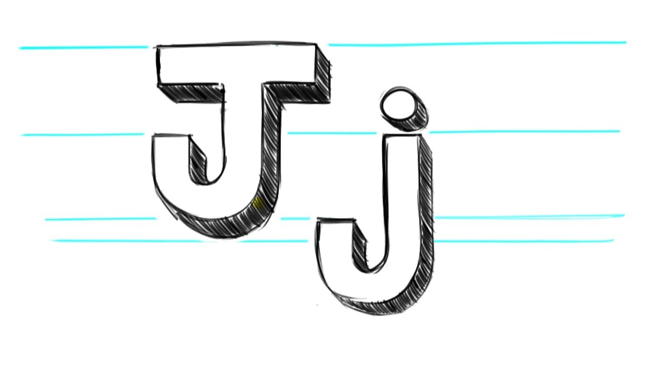 1280x720 How To Draw Letters J