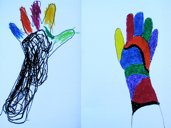 590x443 Kids Art Ways With Body Outlines