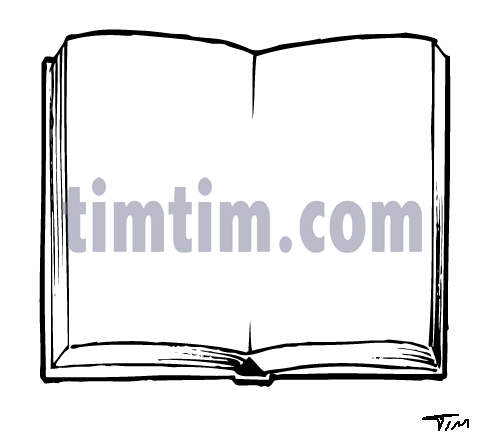 484x437 Free Drawing Of Book Blank Bw From The Category Books News