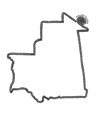 375x501 Mauritania Border Drawing