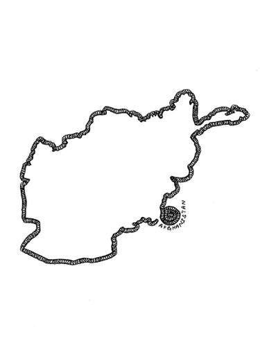 375x492 Afghanistan Border Drawing