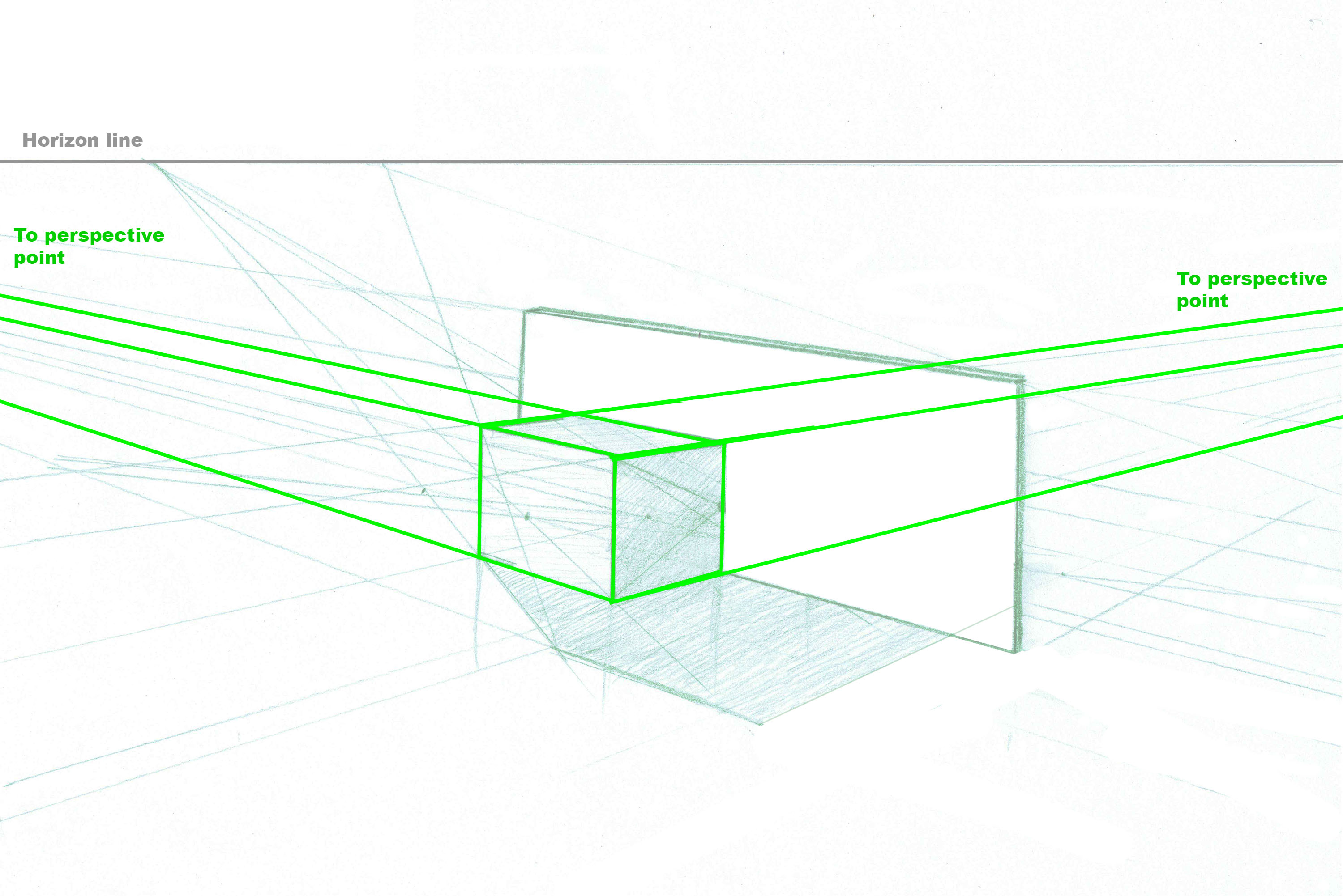 3000x2003 Reflections In Perspective Drawing Art Technique Architecture