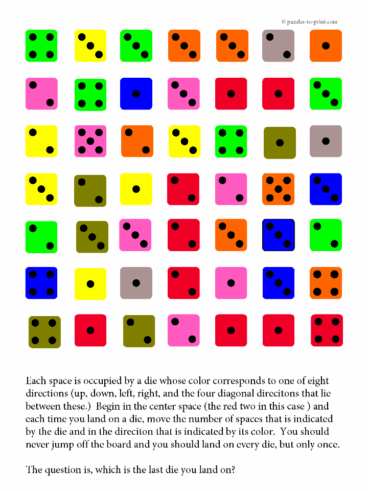720x960 Dice Directions Brain Teaser Teaching Brain Teaser Puzzles