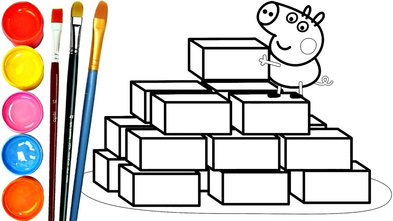 1280x720 George Pig Adds Up Bricks