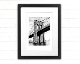 340x270 new york yankees art print architecture pencil drawing etsy