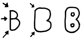 267x128 Bubble Letters Three Step Drawing Lesson