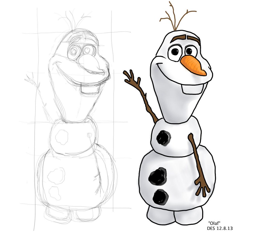 1024x950 olaf drawing recently bought a new wacom intuos tablet