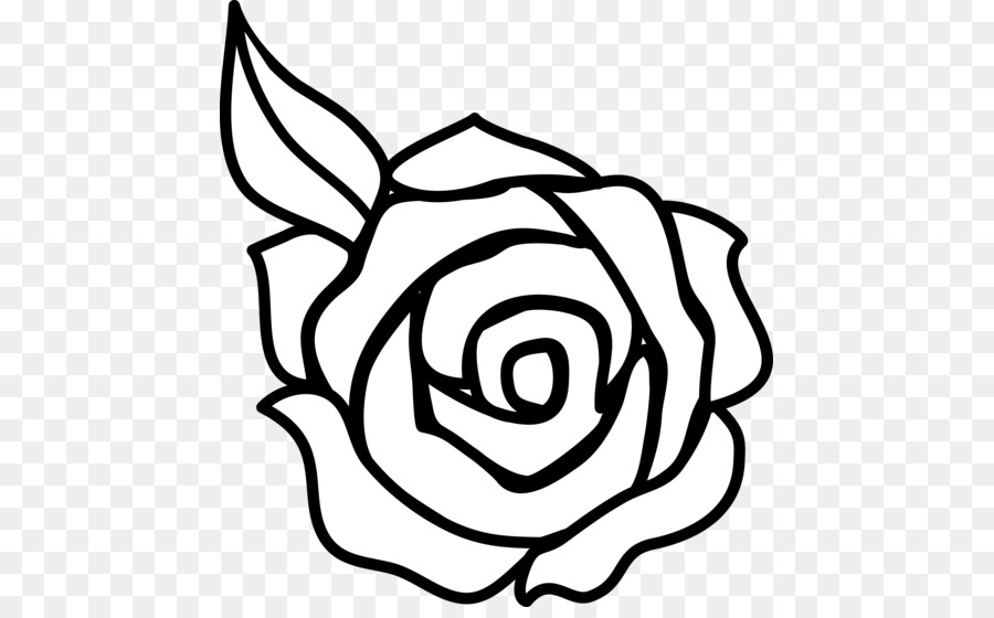 900x560 Rose Outline Drawing C