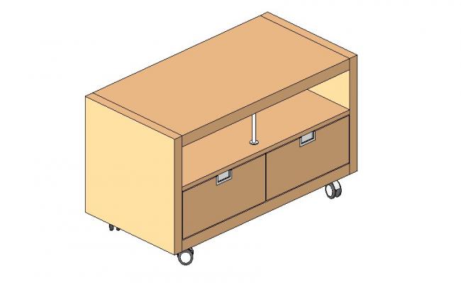 650x400 Wooden Office Cabinet Block Cad Drawing Details Dwg