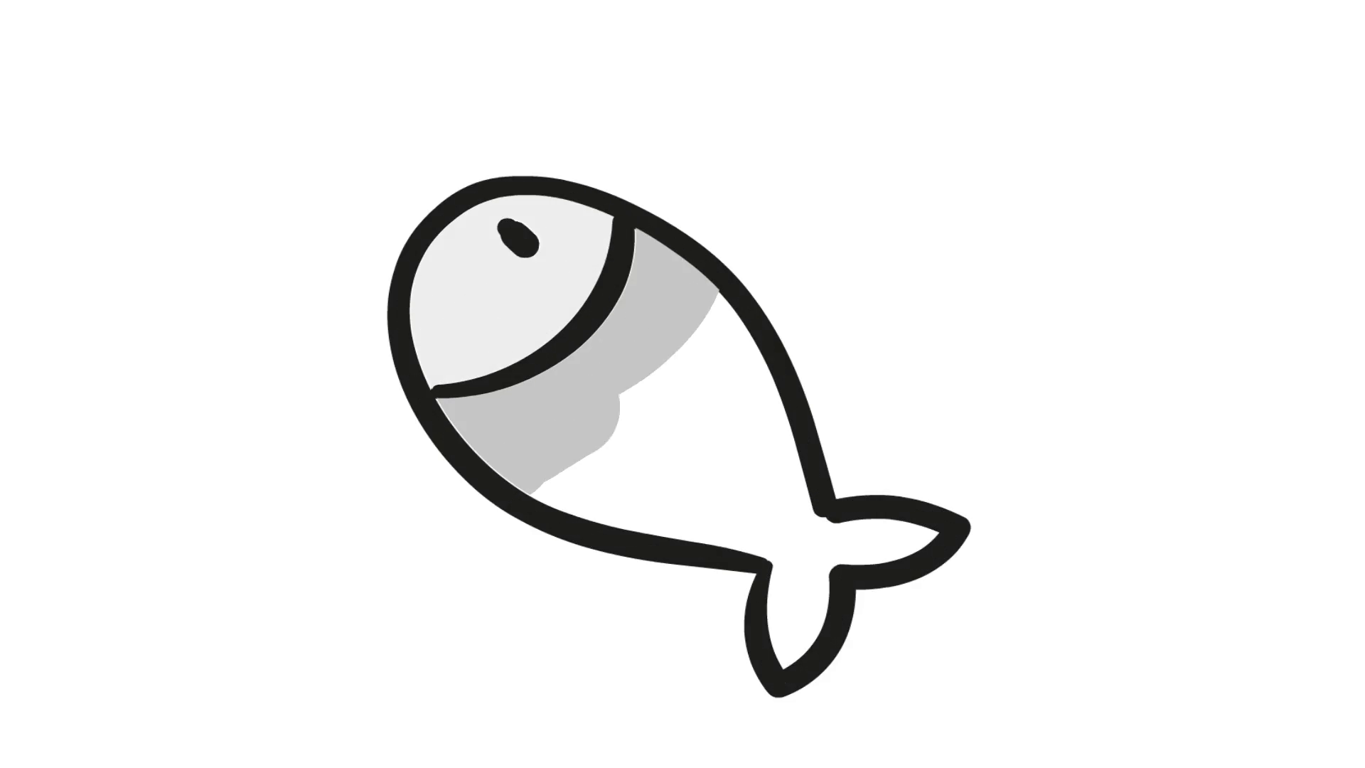 1920x1080 Fish Cartoon Illustration Hand Drawn Animation Transparent