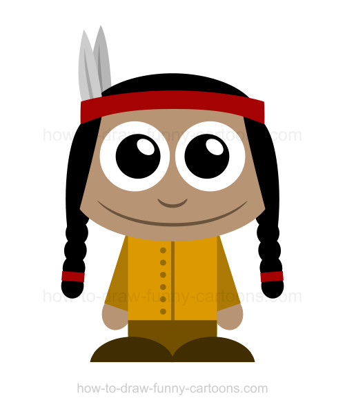 500x593 How To Draw An Indian