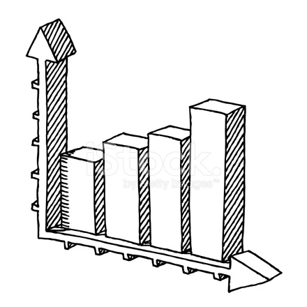 440x440 Bar Chart Success Drawing Stock Vector