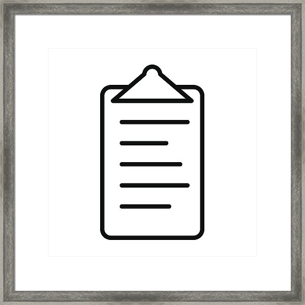 600x600 Checklist Line Icon Clipboard Symbol In Outline Style Vector