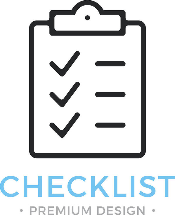 599x732 checklist line icon clipboard with checkmarks list with ticks
