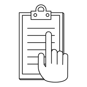 300x300 Hand With Checklist Royalty Free Vectors
