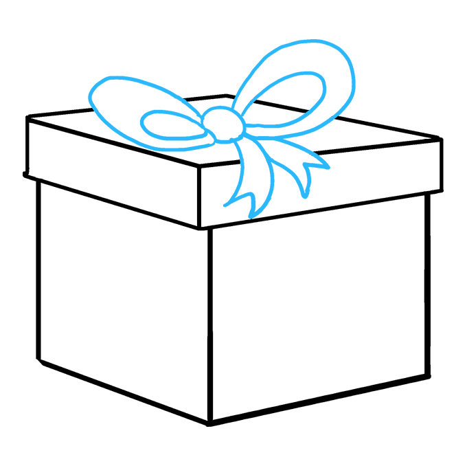 680x678 How To Draw A Christmas Present