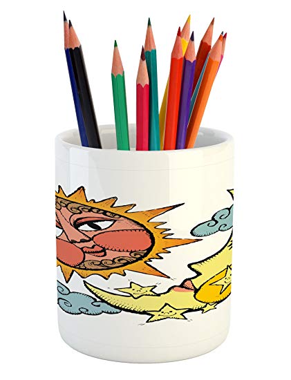 421x550 lunarable sun and moon pencil pen holder