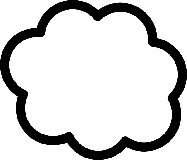 600x514 Cloud Clip Art Free Vector In Open Office Drawing