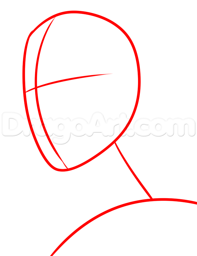 648x843 How To Draw A Comic Girl Face, Step