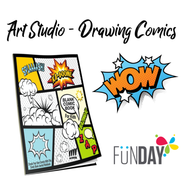 624x624 November Saturday, Art Studio Drawing Comics Funday
