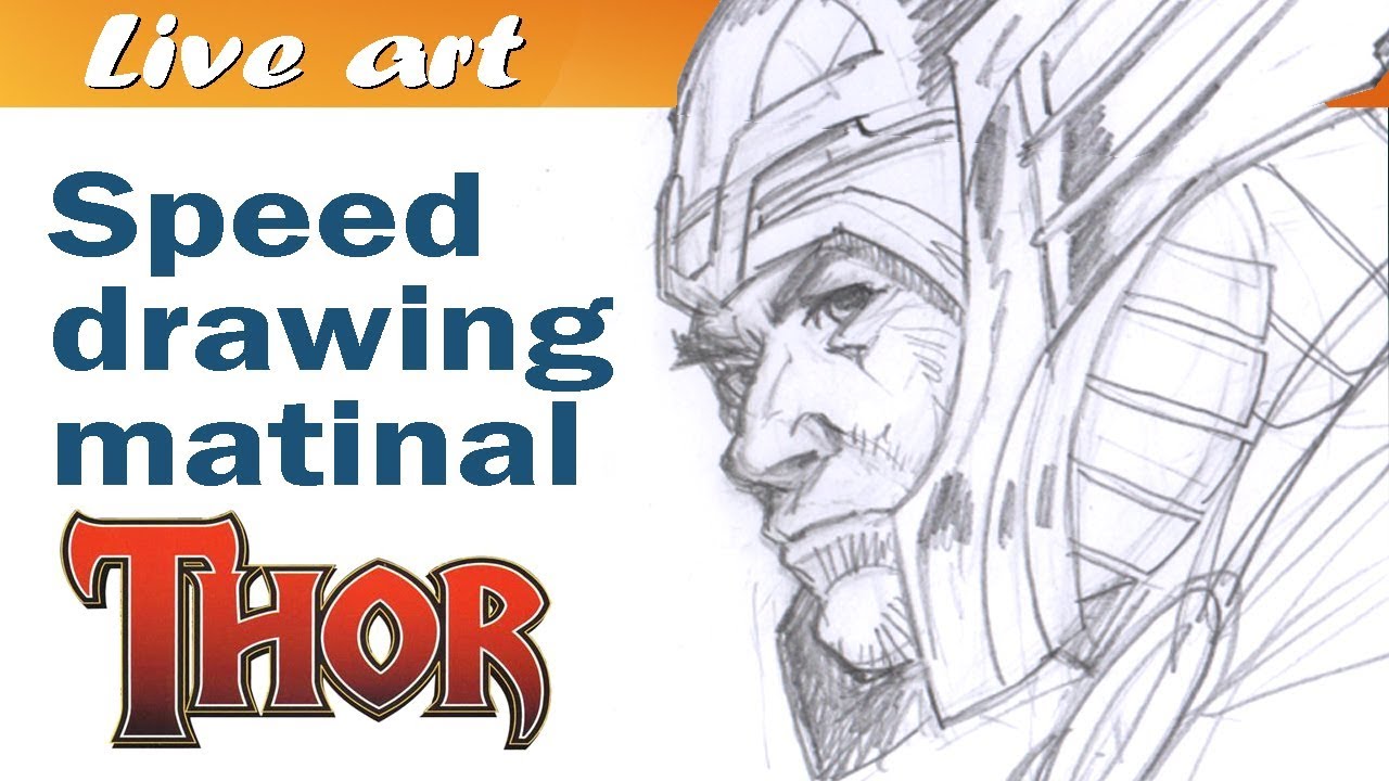 1280x720 Speed Drawing Thor