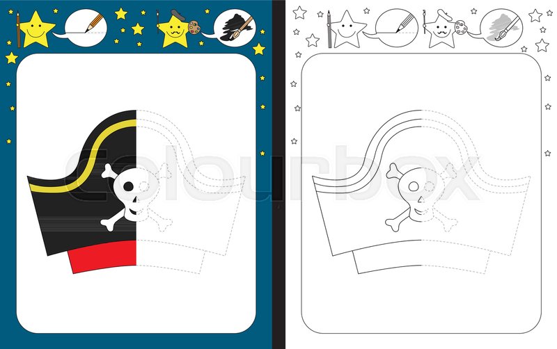 800x502 Preschool Worksheet For Practicing Stock Vector Colourbox