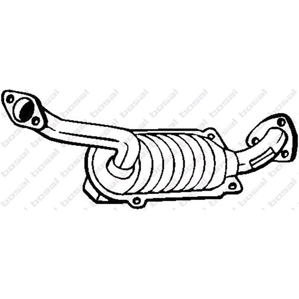 1000x1000 bosal catalytic converter for honda jazz