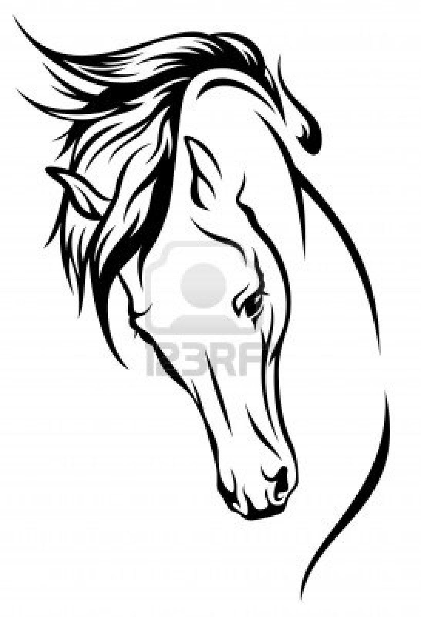 819x1200 Stock Vector Select Tattoos, Drawings, Horse Drawings