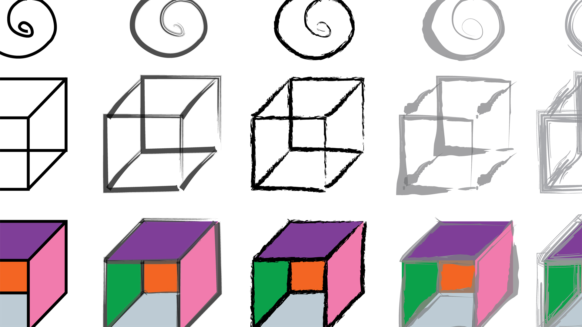 1920x1080 Artistic Painting With Illustrator Natural Media Brushes