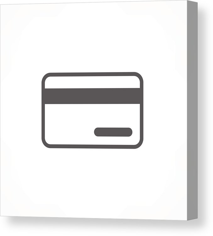 678x750 Credit Card Icon Canvas Print Canvas Art