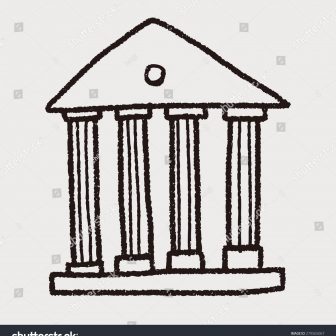 336x336 Bank Drawing Clip Art Building Hdfc Competition Artist Guarantee