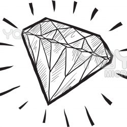 250x250 Diamond Drawing Definition Colored Coloured Black And White