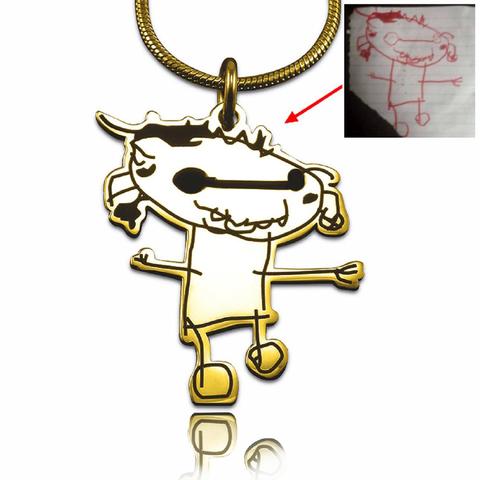480x480 Custom Kids Drawing Necklace