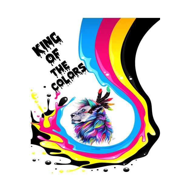 630x630 King Of Colors Funny Painting Graphic Design