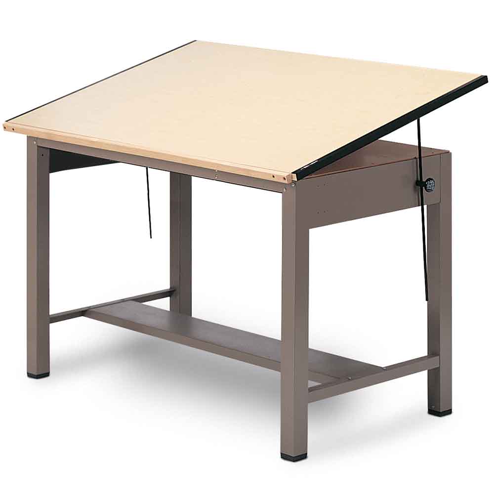 1000x1000 mayline x ranger post drafting table