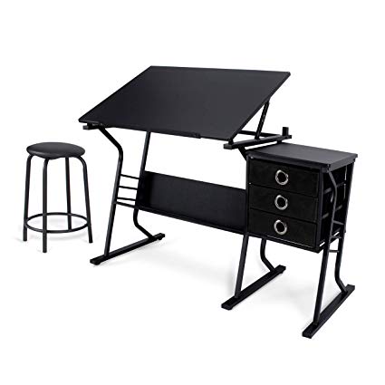 425x425 belleze adjustable tabletop drafting and drawing desk