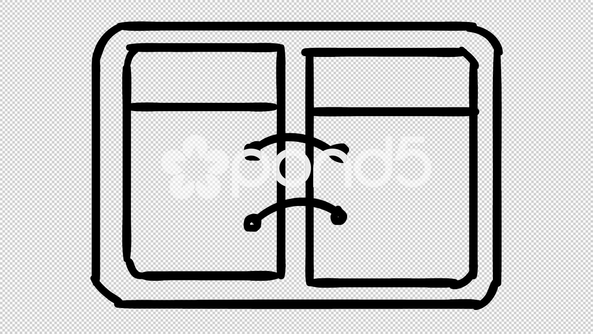 1920x1080 Video Diary Line Drawing Illustration Animation Trasnparent