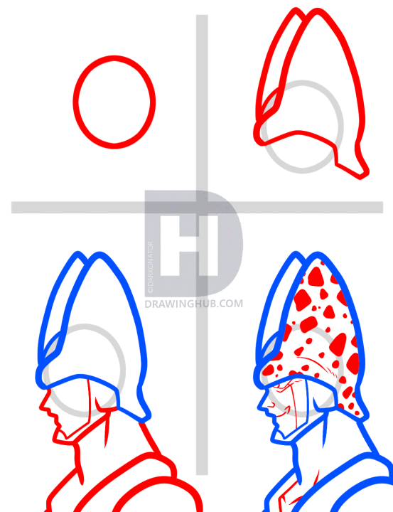 553x720 How To Draw Cell Easy, Dragon Ball Z, Step