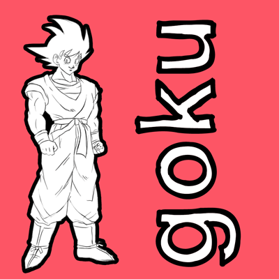 400x400 How To Draw Goku From Dragon Ball Z With Easy Step