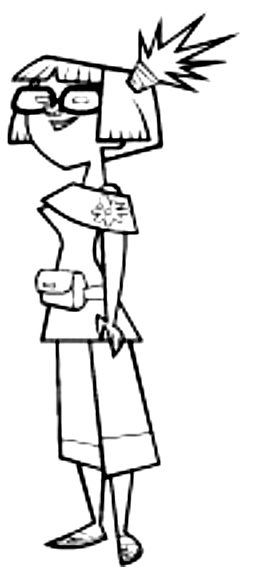 256x567 drawing of beth from total drama coloring page