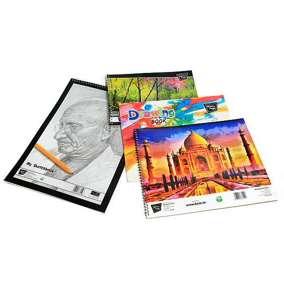 580x580 Drawing Book White Pages