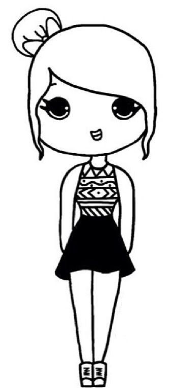 338x768 Chicas Kawaii Drawings Drawings, Kawaii Drawings, Easy Drawings