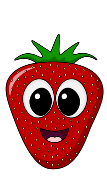 215x382 How To Draw Strawberry, Fruit, Food, Easy Step