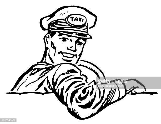 612x473 Cab Driver Drawing Pic Drawing Skill