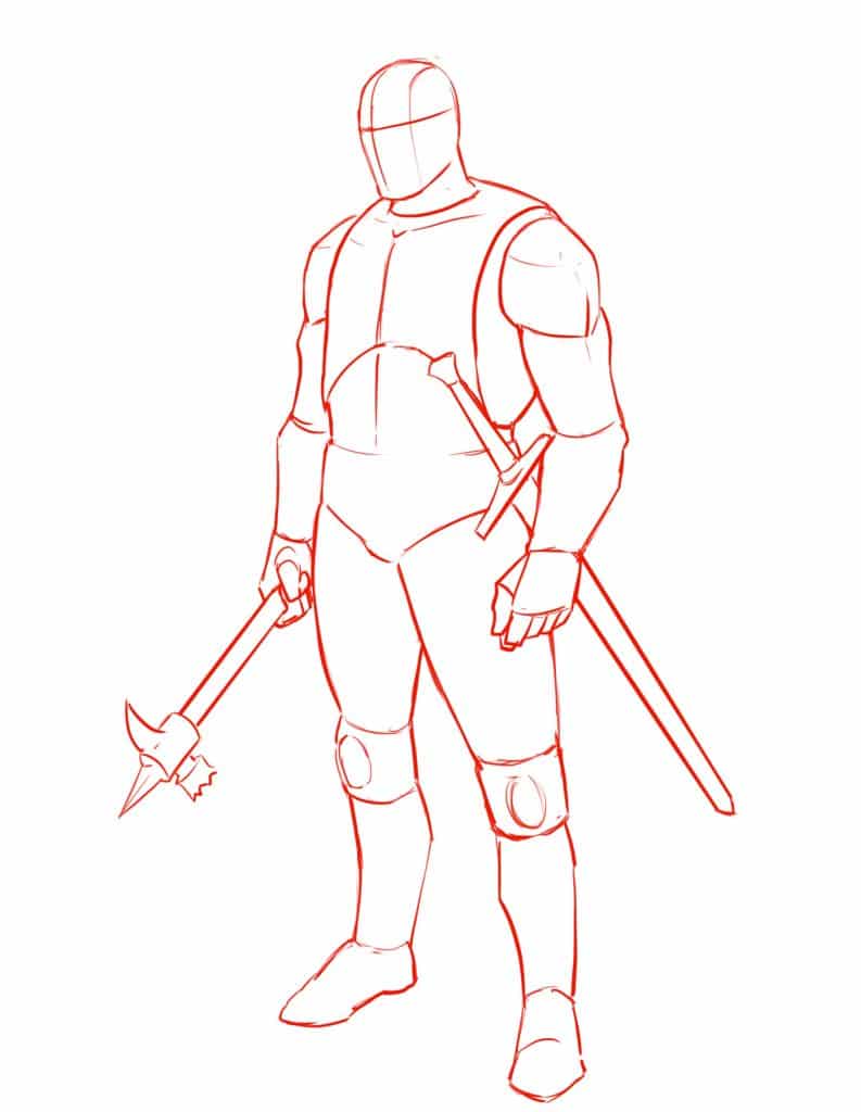 793x1024 how to draw a templar knight full body