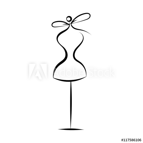 500x500 Dummy Dress Hand Drawing