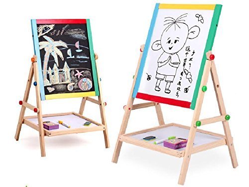 500x375 Yosoo Drawing Easel Board, Kids Bedroom Free Standing In Black