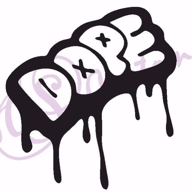 640x640 Dope Slime Funny Vinyl Sticker Car Window Colours Spray Paint